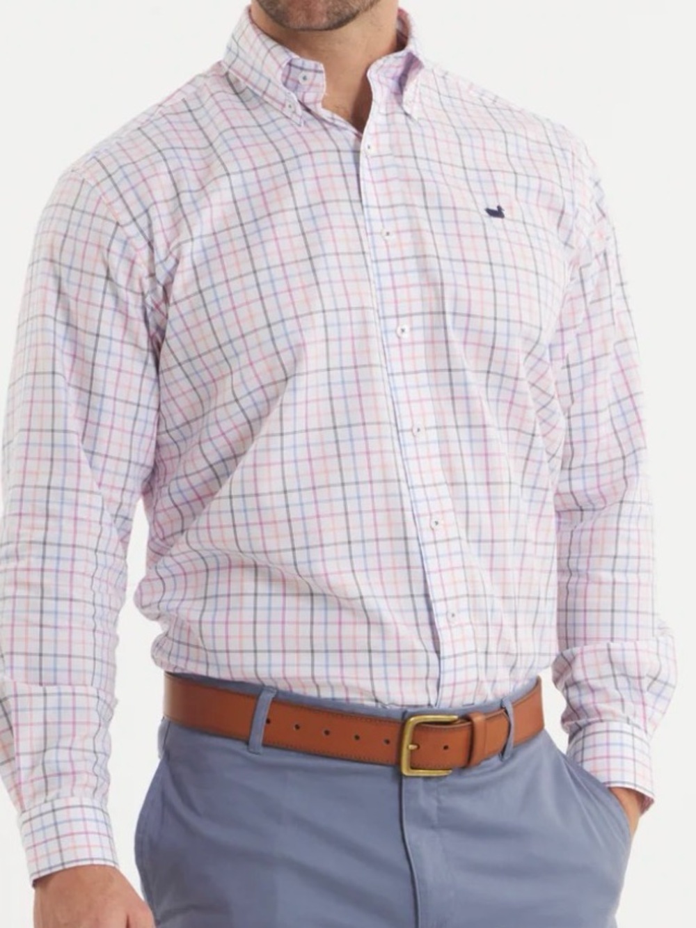 Southern Tide Chateau Windowpane Dress Shirt